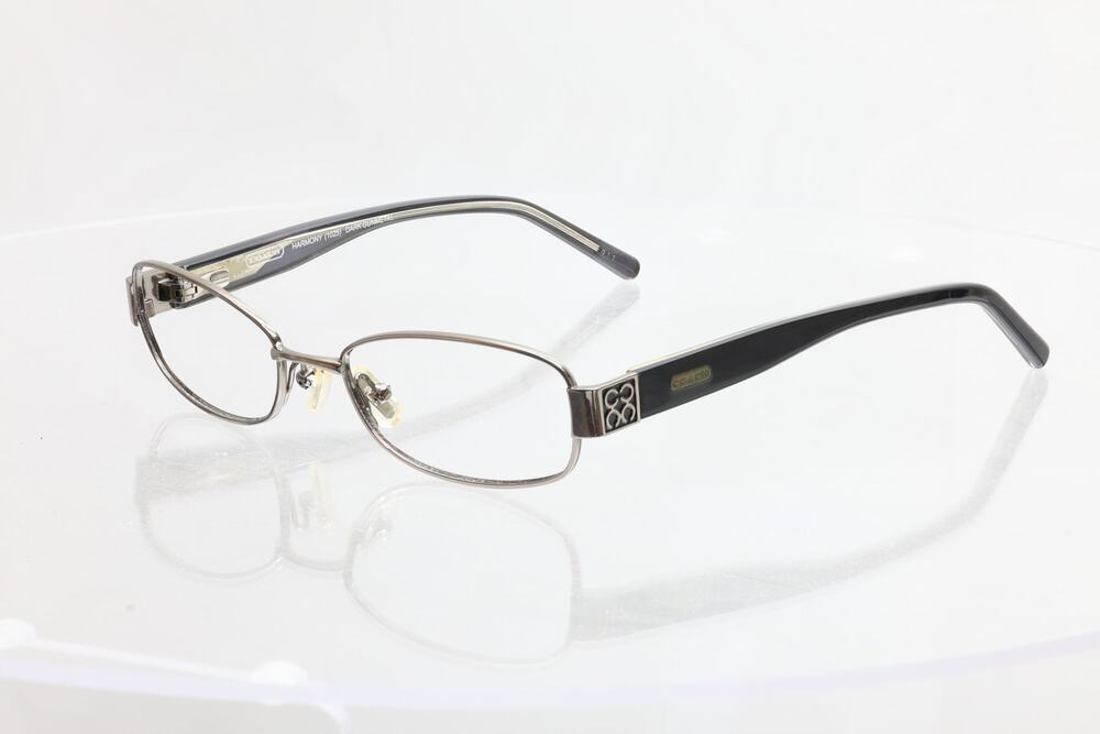 Coach Harmony (1025) Dark Gunmetal 49-17-130mm Eyeglass FRAMES ONLY - GOOD